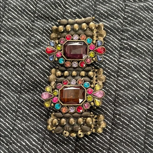 Multicolor Gemstone Bracelet and Ring Set - Picture 6 of 9